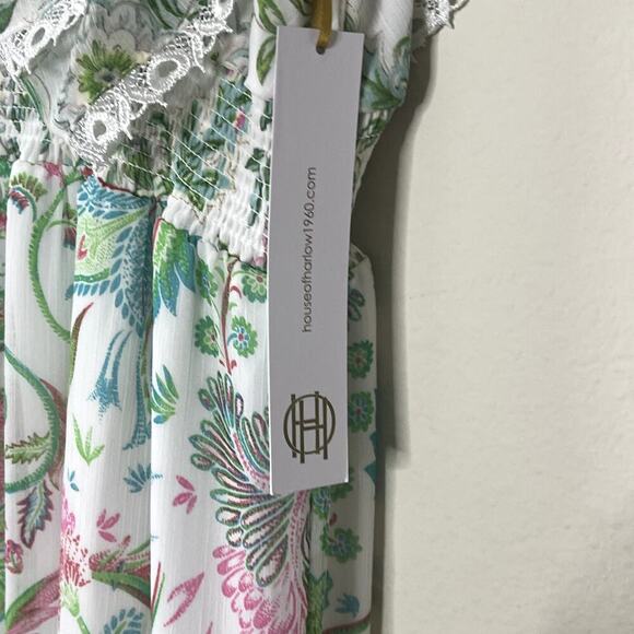 HOUSE OF HARLOW 1960 Tiered Chiffon Maxi Dress Small NWT - Picture 8 of 10